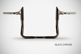 Handlebar Bull 12” High Quality, Black Chrome Steel