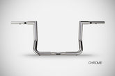 Handlebar Bat 12” High Quality, Silver Chrome Steel