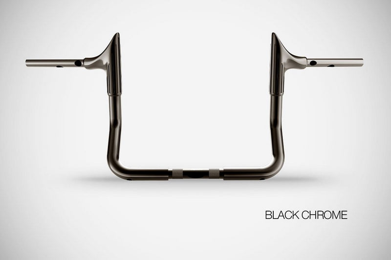 Handlebar Bull 10” High Quality, Black Chrome Steel