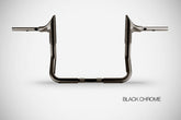 Handlebar Bull 10” High Quality, Black Chrome Steel
