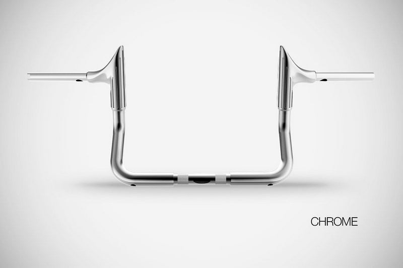 Handlebar Bull 10” High Quality, Silver Chrome Steel