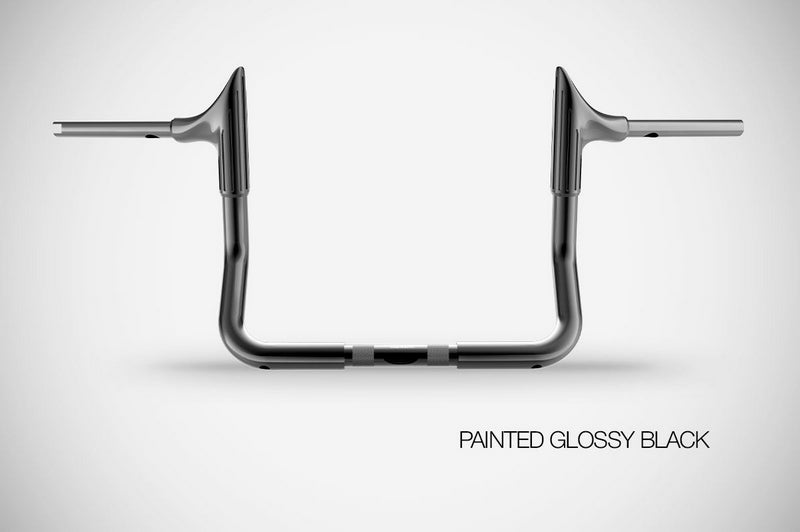 Handlebar Bull 12” High Quality, Glossy Black Steel