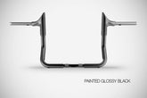 Handlebar Bull 12” High Quality, Glossy Black Steel