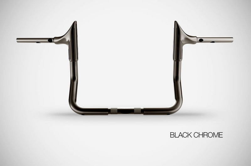 Handlebar Bull 12” High Quality, Black Chrome Steel