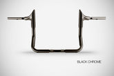 Handlebar Bull 12” High Quality, Black Chrome Steel