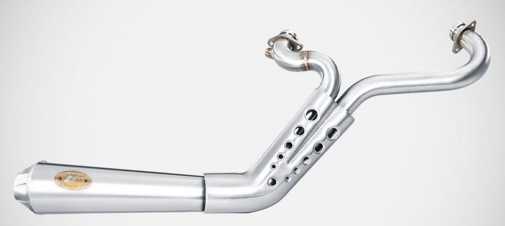 Conical-Polished Stainless Steel Racing Full Kit - O2 M12 Lambda Sensor