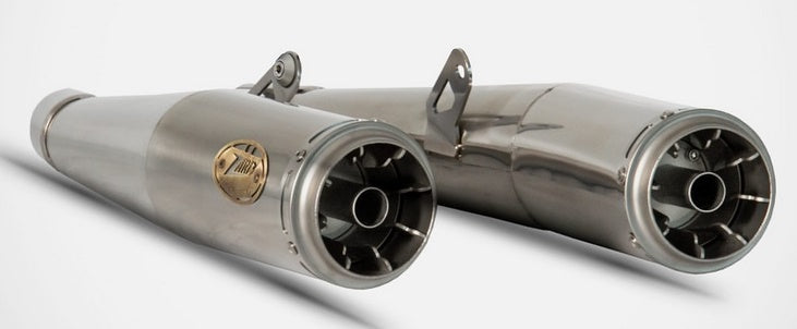 Polished Stainless Steel E5 Homologated Slip-Ons