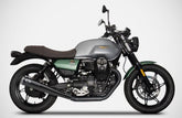 Black Stainless Steel Racing Slip-Ons