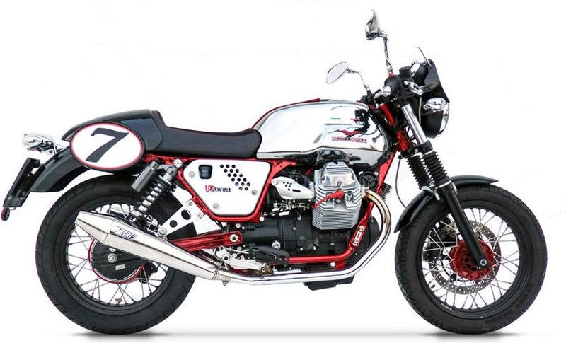 Conical-Polished Stainless Steel Racing Slip-Ons