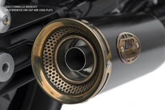 Slim-Black Stainless Steel E3 Homologated Slip-Ons And Bronzed End-Cap&Logo