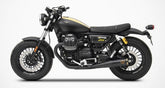 Slim-Black Stainless Steel E3 Homologated Slip-Ons And Bronzed End-Cap&Logo