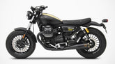 Slim-Black Stainless Steel Racing Slip-Ons And Bronzed End-Cap&Logo