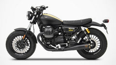 Slim-Black Stainless Steel Racing Slip-Ons And Bronzed End-Cap&Logo