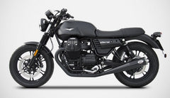 Zuma-Black Stainless Steel Racing Slip-Ons