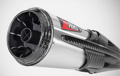 Zard Racing Slip-On Stainless With Sleeve And Carbon End Cap | ZPG008S10SCR