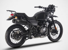 Penta High Mounted-Black Stainless Steel Racing Slip-On