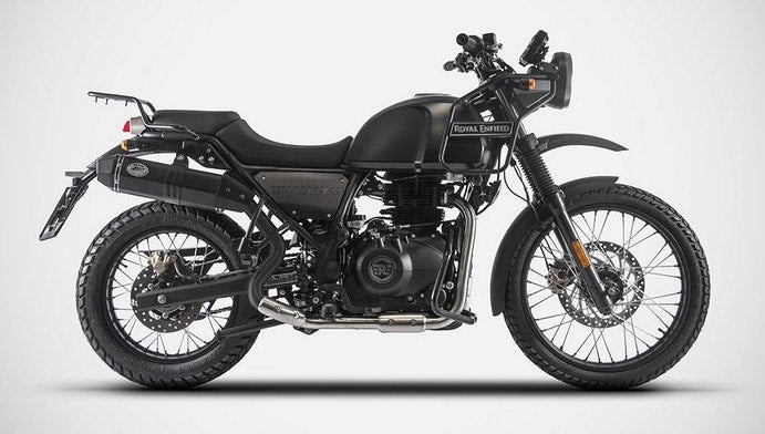 Penta High Mounted-Black Stainless Steel Racing Slip-On