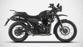 Penta High Mounted-Black Stainless Steel Racing Slip-On