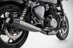 Zard Black Stainless Slip-Ons Racing | ZRE006S10SSR-B