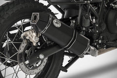 Penta Low M.-Black Stainless Steel Racing Slip-On
