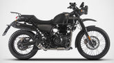 Penta High Mounted-Black Stainless Steel Racing Slip-On