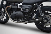 Zard Black Stainless Racing Slip-Ons | ZTP001S10SSR-B
