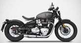 Black Stainless Steel E5 Homologated Slip-Ons