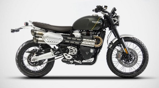 Black Stainless Steel Racing Slip-Ons And Carbon End-Cap