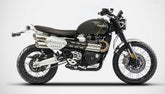 Black Stainless Steel Racing Slip-Ons