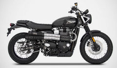 Zard Six Days-Black Stainless Homologated E4/E5 Slip-Ons | ZTP017S10SSO-B