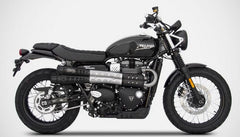 Zard Six Days-Black Stainless Homologated E4/E5 Slip-Ons | ZTP017S10SSO-B