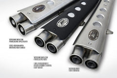 Special. Edition High Mounted-Stainless Steel E3 Homologated Full Kit And Black Heat Shields