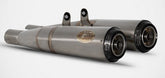 Conical-Stainless Steel Racing Slip-Ons And Carbon End-Caps