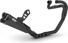 Zard Black Stainless Homologated E4 Full Kit And Carbon End Cap | ZTP094S00SCO-B
