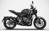 Black Stainless Steel E5 Homologated Full Kit And Carbon End-Cap