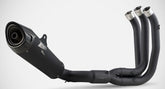 Black Stainless Steel Racing Full Kit And Carbon End-Cap