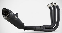 Black Stainless Steel Racing Full Kit And Carbon End-Cap