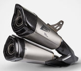 Titanium E5 Homologated Slip-On And Carbon End-Caps