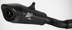 Zard Black Stainless Homologated E5 Full Kit And Carbon End Cap | ZTP101S00SCO-B