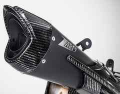 Stainless Steel E5 Homologated 3>1 Full Kit With Black Silencer And Carbon Parts