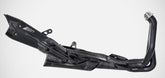 Stainless Steel E5 Homologated 3>1 Full Kit With Black Silencer And Carbon Parts
