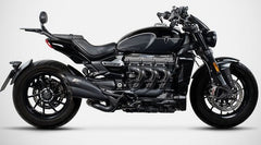 Black Stainless Steel Racing Slip-On And Carbon End-Cap