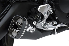 Black Stainless Steel Racing Full Kit And Carbon End-Cap