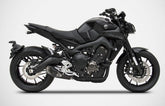 Black Stainless Steel E4 Homologated Full Kit And Carbon End-Cap
