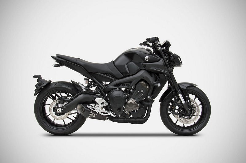 Black Stainless Steel Racing Full Kit And Carbon End-Cap