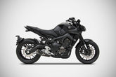 Black Stainless Steel Racing Full Kit And Carbon End-Cap