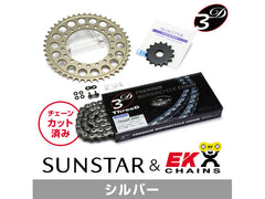SUNSTAR KE30142 sprocket & chain kit (Silver) | KE30142