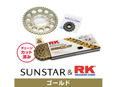 SUNSTAR KR49513 sprocket & chain kit (Gold) | KR49513