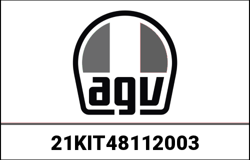 AGV KIT VISOR & SUN VISOR MECHANISM + PAINTED COVERS FLUID MATT BLACK | 21KIT48112003