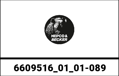 Hepco & Becker Topcase - Set Journey Topcase 40 Black Incl. Carrier For Honda CRF 450 L (2018-) | 6609516-01-01-089